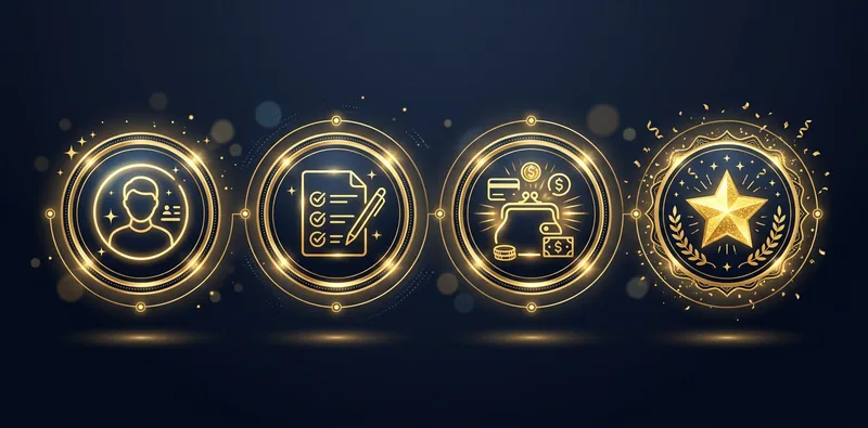 Registrierung Infografik